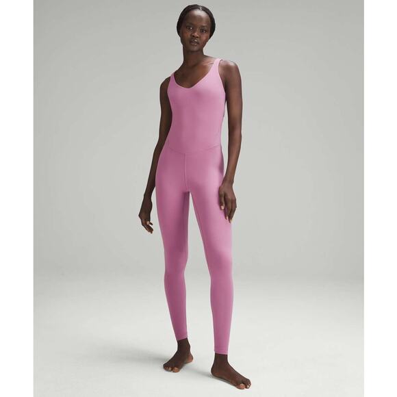 NWT Lululemon Align Bodysuit 28" Velvet Dust Size 4 - Picture 1 of 11